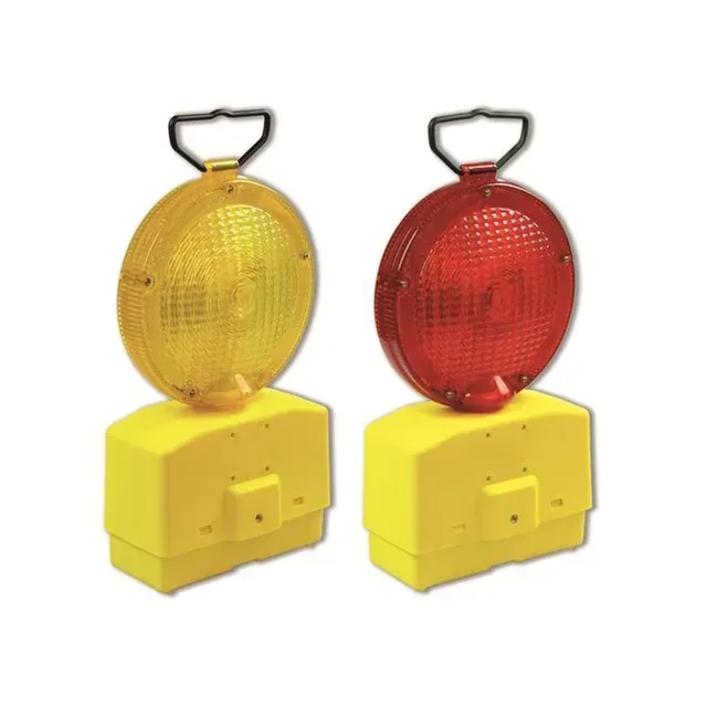 Solar warning light with bracket