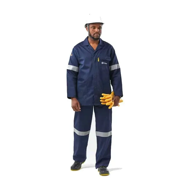 100% TWILL PANT & SHIRT – SHIRT: 2 Chest Pockets with Zip Closure Compartment & 2 Lower Swing Pockets with Velcro Flap